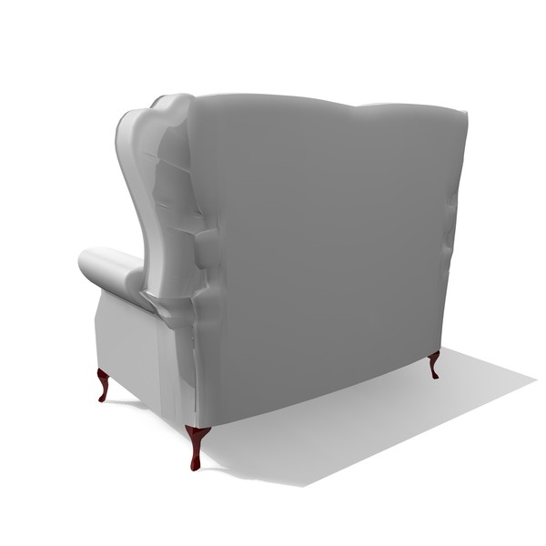 classic 3 piece chairs 3d model - CLASSIC CHAIR 3 PIECE SET by Carrara1